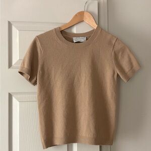 Everlane Short Sleeve Cashmere Knit Top